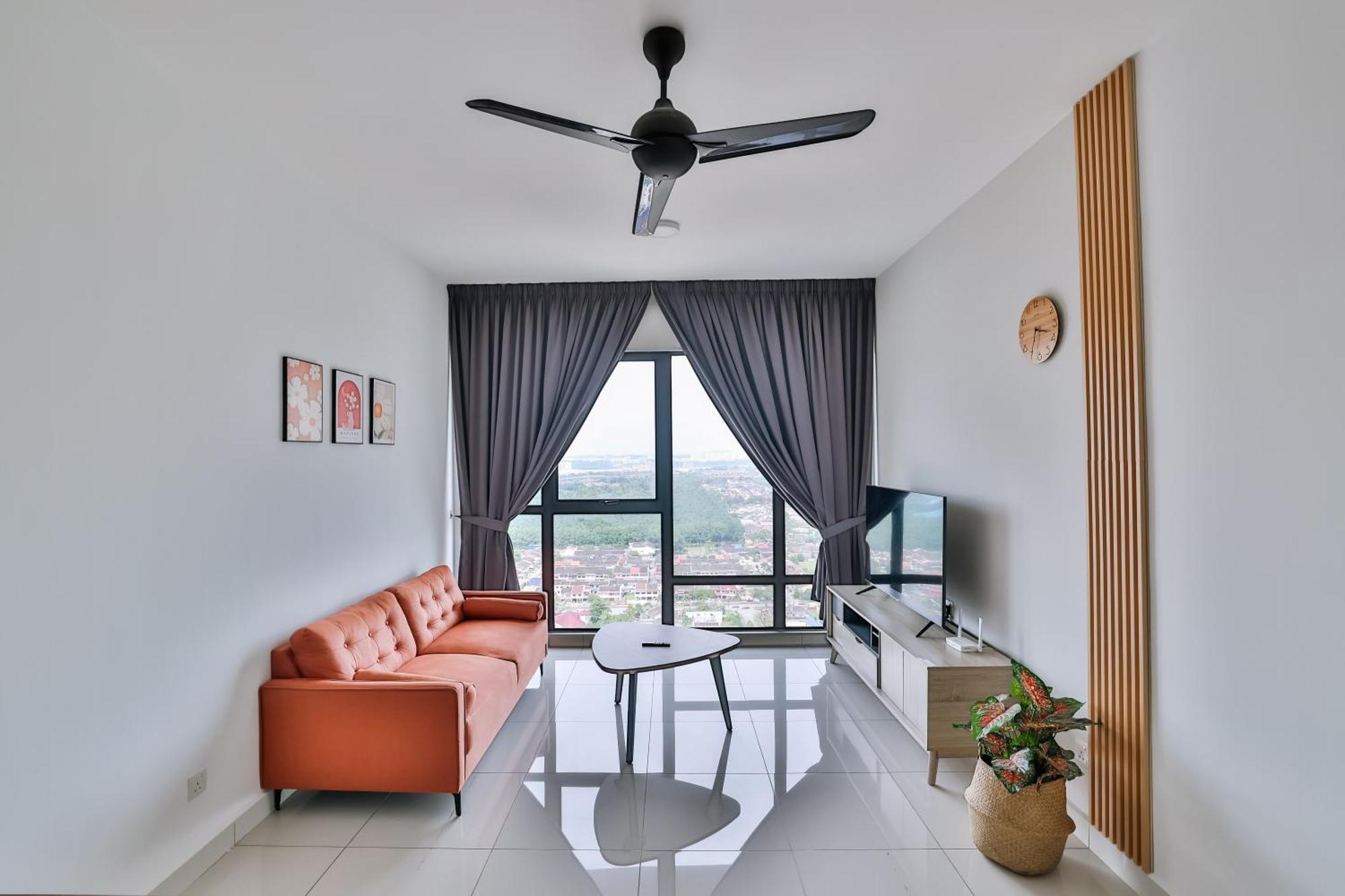 Southkey 2br, 5-7 Pax, Wifi, Mid Valley Jb,free Parking Johor Bahru