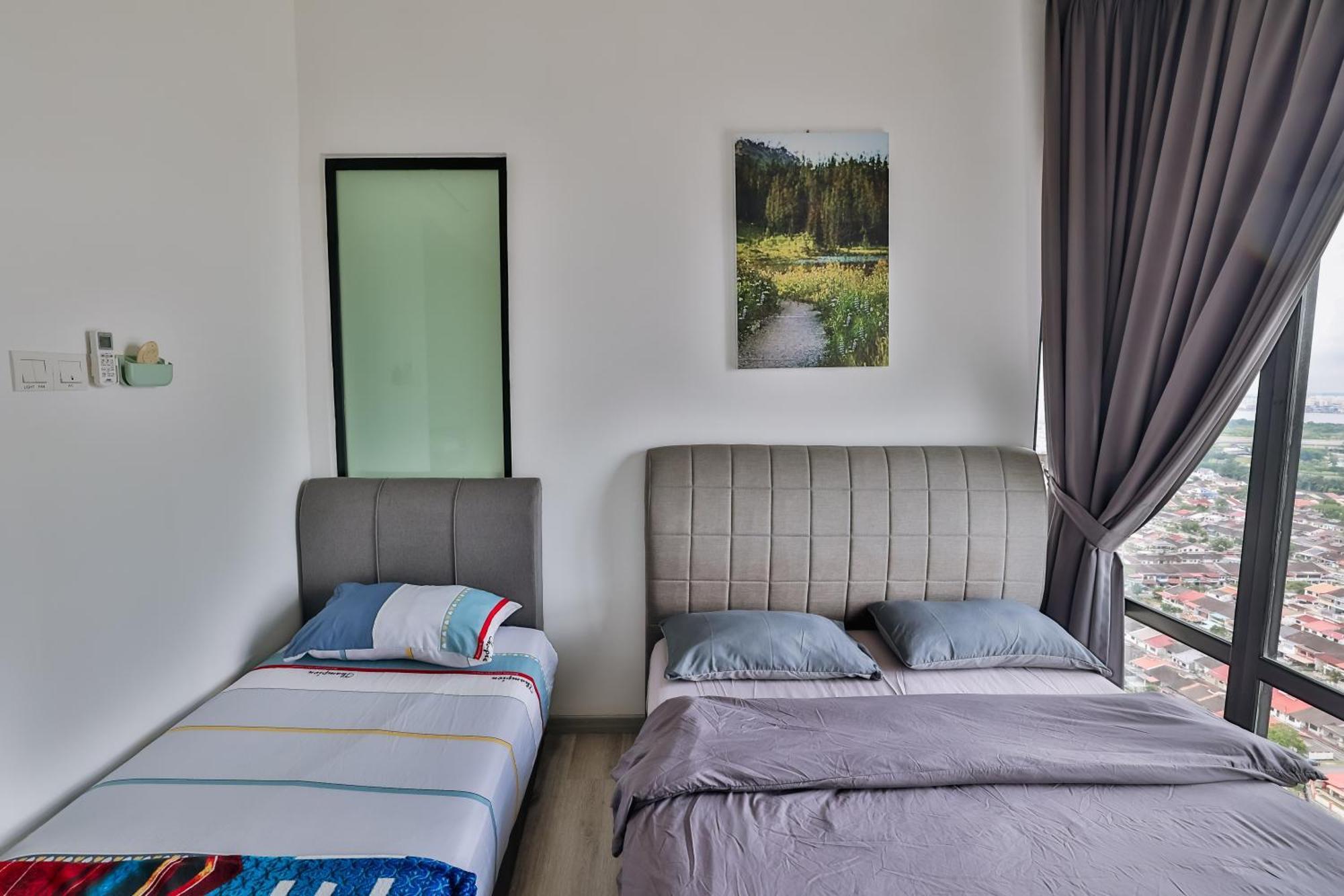 Southkey 2br, 5-7 Pax, Wifi, Mid Valley Jb,free Parking Apartment *
