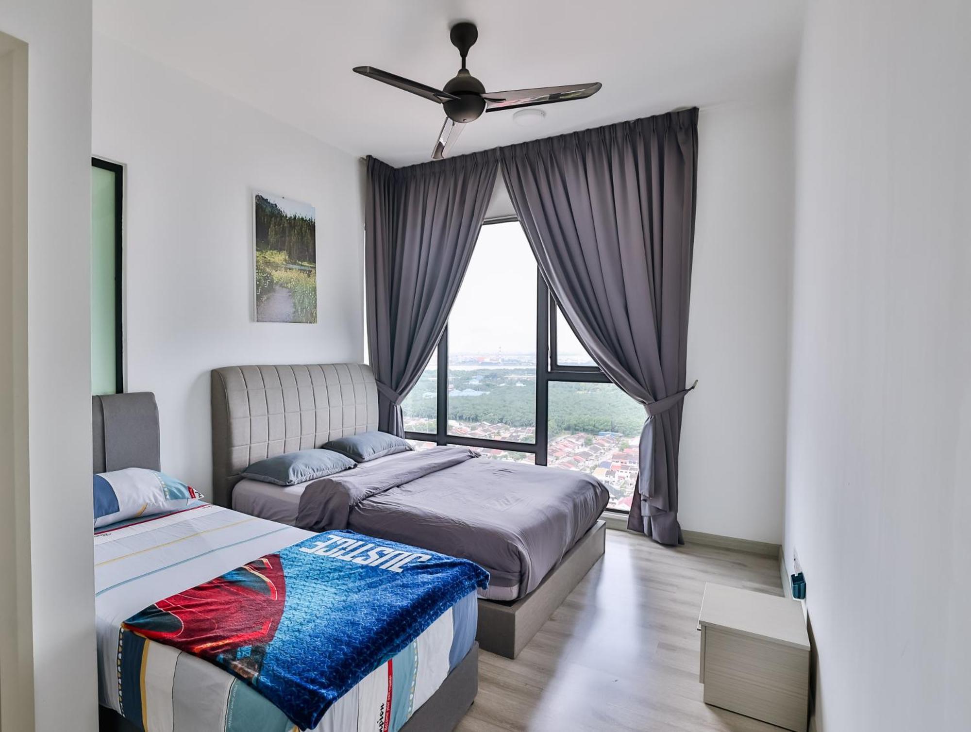 Apartment Southkey 2br, 5-7 Pax, Wifi, Mid Valley Jb,free Parking Johor Bahru